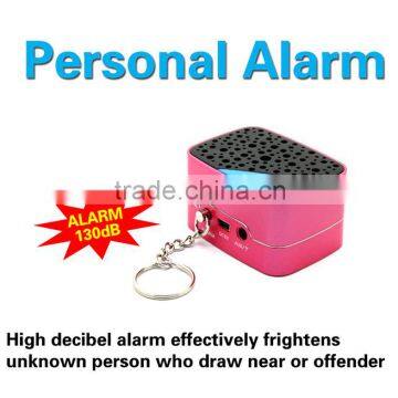 Hot selling Shenzhen factory personal alarms 130db for ladies and elders