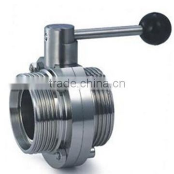 Sanitary Threaded Butterfly Valve with ISO9001:2008