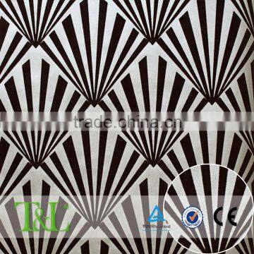 Flocks wall paper balck and white home decoration nature wallpaper