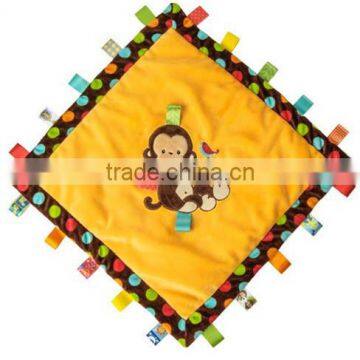 monkey doudou blanket/cheap plush doudou blanket