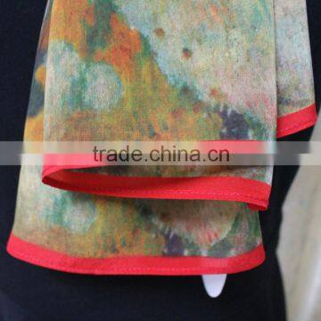 Wholesale Digital Printing Long Silk Scarves photo-3