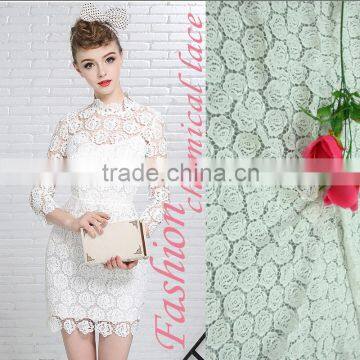 2016 NEW Style Chemical Lace Fabric /mesh fabric/ chemical embroidery fabric