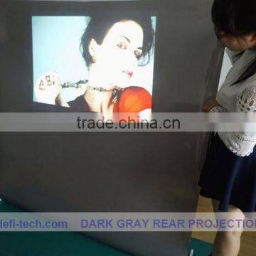 on sell transparent rear projection screen for Glass window/ dark grey color rear projector film