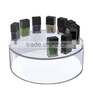 2016 High quality acrylic cylinder organizer, makeup display