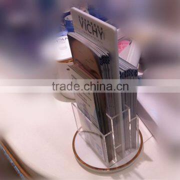 Top quality brochure display stand, brochure display rack, rotating brochure display stand