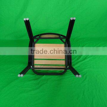 Outdoor Furniture Coffee Shop Aluminum Leisure Wooden Mental Armrest Garden Chair YC009 photo-5