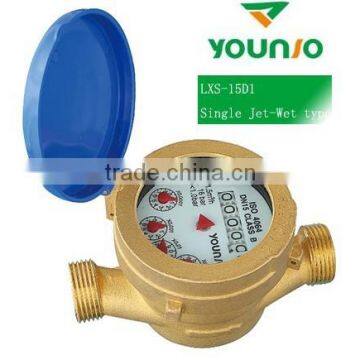 single jet wet type brass water meter medidor de agua