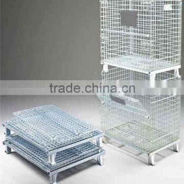 Alibaba hot sale heavy duty stackable wire mesh pallet cage                        
                                                Quality Choice