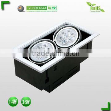 Super brightness 2*7W professional Led grille light 120v