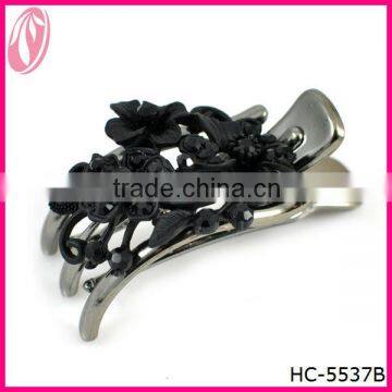 Beautiful Artificial Flower High Quality Plastic Hair Claw