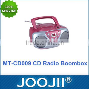 AUX in Phone-out AC and battery power supply Radio CD Boombox