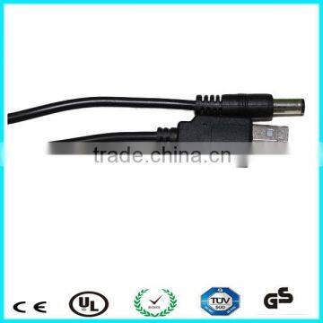 5v ul2464 24awg usb to dc charger cable