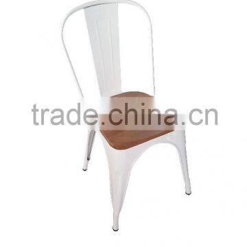 Vintage Metal Chair/wood Seat Chair/vintage Chair photo-2