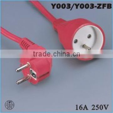 European extension cord schuko extension cord euro extension cord