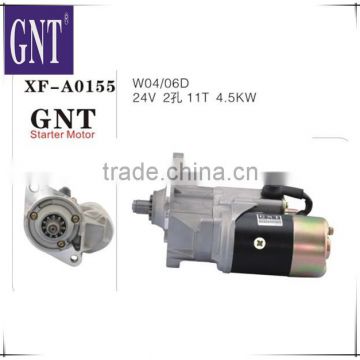 excavator engine starter motor for W06D W04D