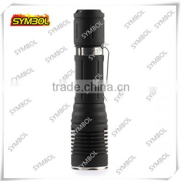 Aluminum Black flashlight white led emergency light Made in China