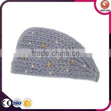 knitted Beanie And Print Beanie Hat