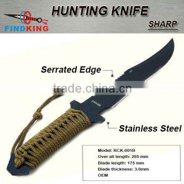 OEM 2013 hot selling stainless steel fixed blade fishing knife