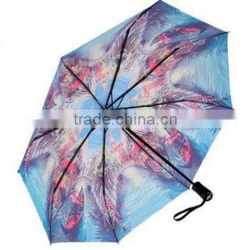 Digital Print Heat Tansparent Imprint ODM Auto Open Close High Quality Best Folding Umbrella photo-4