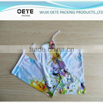 digital photo printing Microfiber Pouch with drawstring for eyeglass/phone/camera