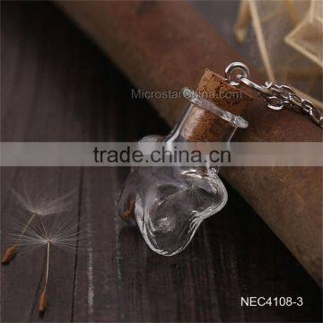 8 Designs DIY Creative Drift Bottles Glass Pendant Necklace Dandelion Necklace photo-5