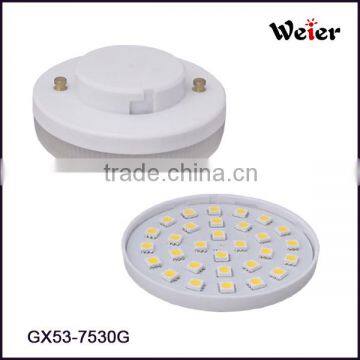 Glass White Cover 230v 5w 30smd 5050 GX53 Led Light for Russia
