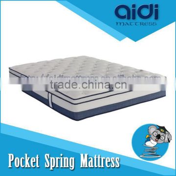 Double Layers Rubber Latex Soft Foam Pocket Spring European Apartment Mattress AI-1315