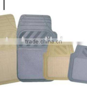 Rubber Queen 3002 Carpeted 4 Piece Mat With Vinyl Heel Pad Black