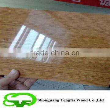 1220*2440mm UV High glossy MDF red color for kitchen cabinet door