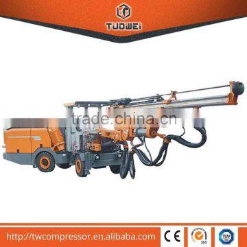 Blast hole drilling of underground mining drilling rig