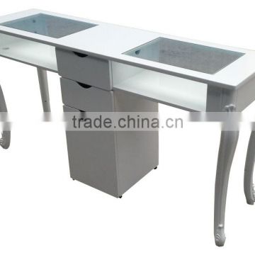 Roman style nail double manicure table for salon                        
                                                Quality Choice