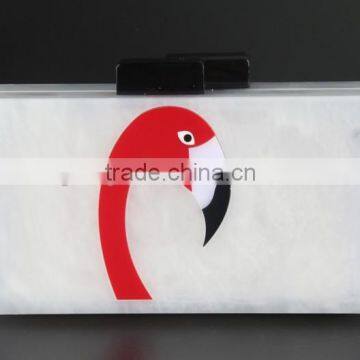 single crane acrylic clutch bag evening clutch bags acrylic bag