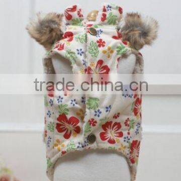 Pet Coat/four Pockets Dog Coat With Fur Hat photo-5