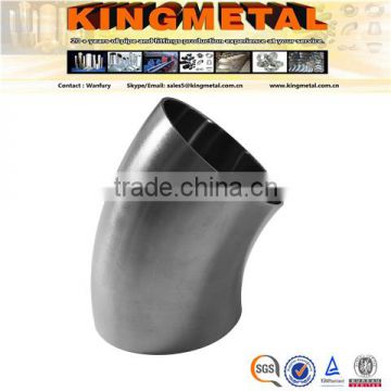 Bright Annealed 304/316 Food Grade 45 Degree 3A Weld Elbow