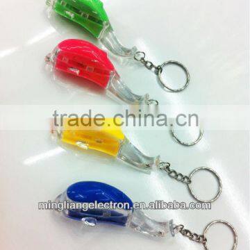 plastic animal keychain with LED