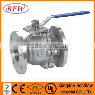 JIS 10K 2-PC Ball Valve Flange End Full Port