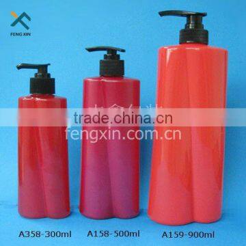 250ml red lotion bottles with screw cap