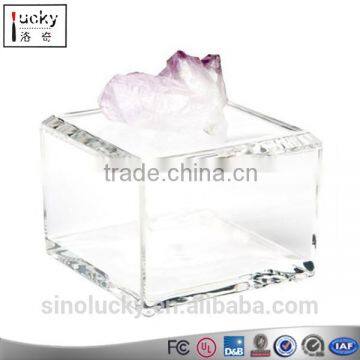 Clear Acrylic Cube Display Case Acrylic Jewelry display box