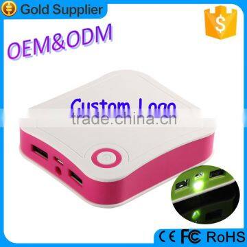 ABS Long Charging External Battery Dual USB Output 10400 Power Bank