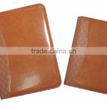 leather Hardcover Diary loose-leaf organizer planner aganda PU cover with pen calendar notebook