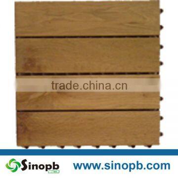 Interlocking Anti-slip Oak Wood Decking Tiles Cheap Price