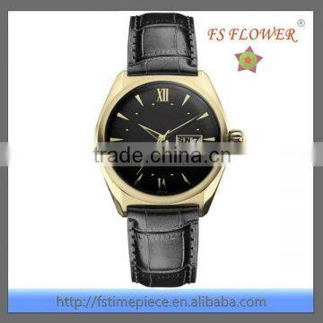 FS FLOWER - Nice Gold Plated Classic Series Men's Watch