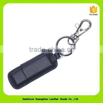 16001 2016 Custom promotional high end leather usb holder flash disk cover hard disk case