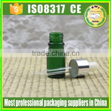 Empty Glass Eye Dropper green Serum Bottles 10ml