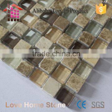 2016 Newest Design Stone Mixed Glass Mosaic For Wall Decoration photo-2