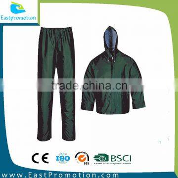 Lightweight Promotion Foldable Adults Rainsuit Waterproof Jacket And Trousers