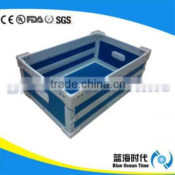 Corrugated plastic stackable boxes