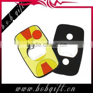 Unique design of PVC rubber bottle opener
