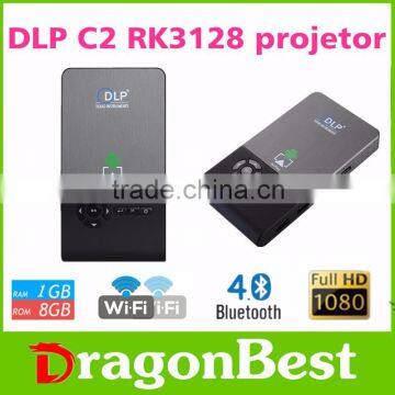 OEM/ODM accepted Android 1G 8G C2 Projector Digital Projector 5G WIFI LED Lamp smart Android DLP Portable