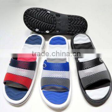 fashion eva slippers with pvc upper